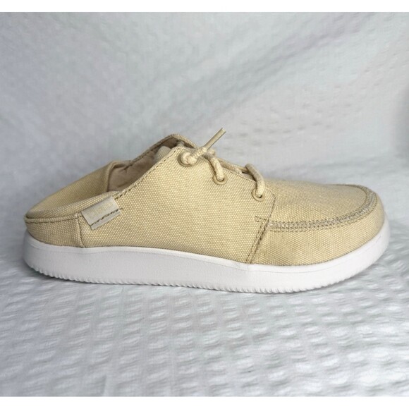 Chaco Women Canvas Light Yellow Chillos Sneaker Size 6 Slip-on Casual Shoes - Picture 3 of 9
